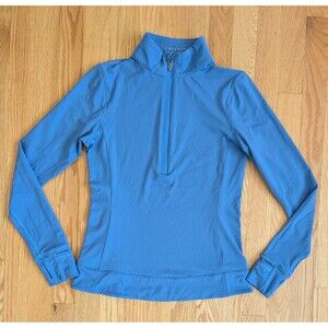 Greyson Womens Golf Pullover Halley 1/4 Zip Small Blue Bird Nylon MSRP $138